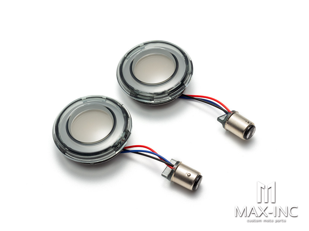 Tracer LED Rear Turn Signal Conversions Bullet Style, 1156 Single-Curcuit Red with Smoke Lens