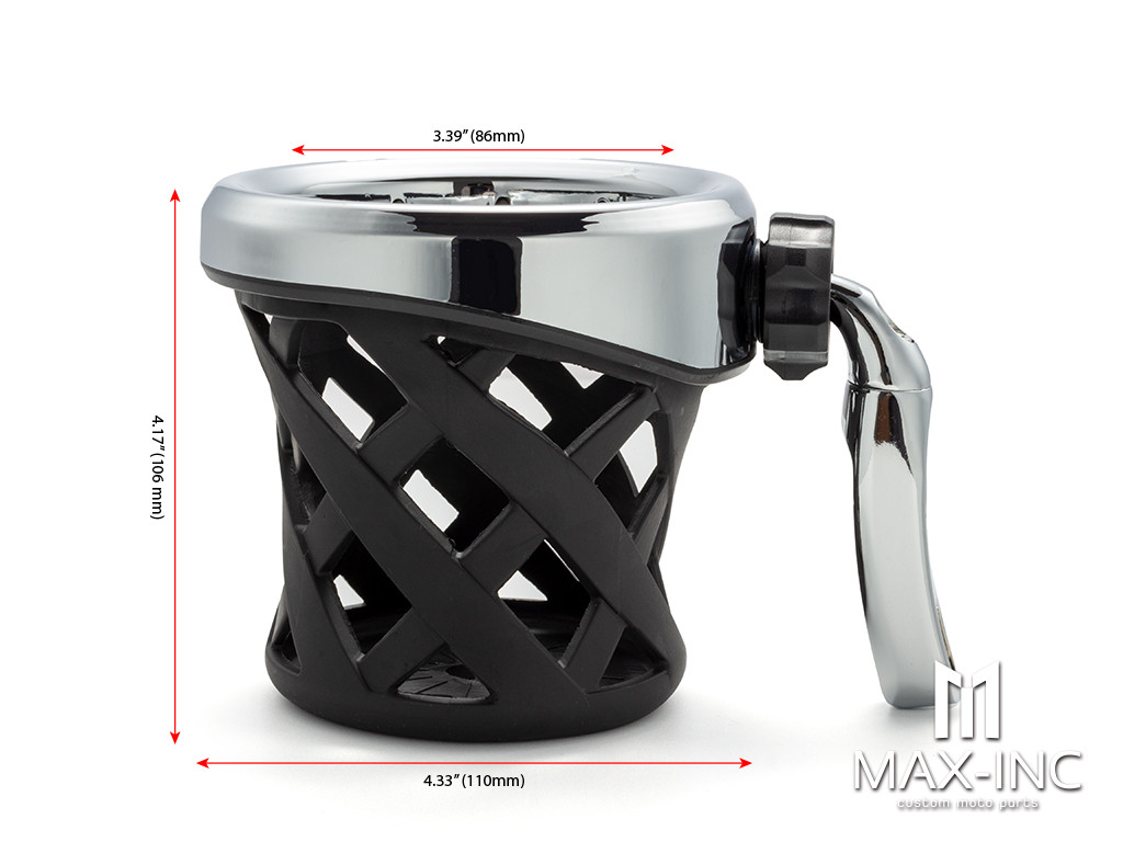 Motorcycle Handlebar Mounted Drink Cup Driver Drink cup Holder For Harley Road King Electra Glide Sportster Dyna Softail 1996-UP