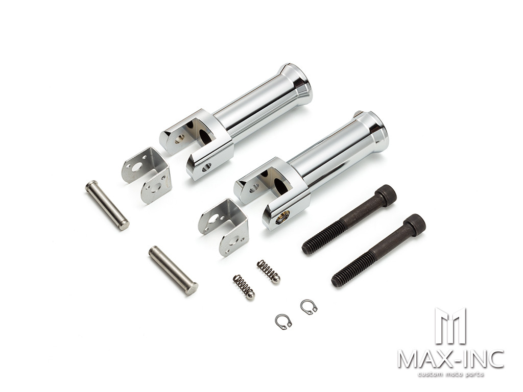 Chrome Passenger Foot Pegs Footrest Fit For Harley Street Bob FXBB  2018-2021
