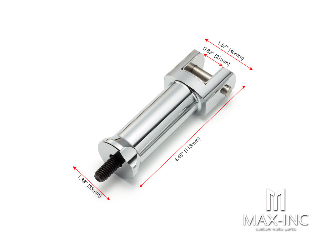 Chrome Passenger Foot Pegs Footrest Fit For Harley Street Bob FXBB  2018-2021