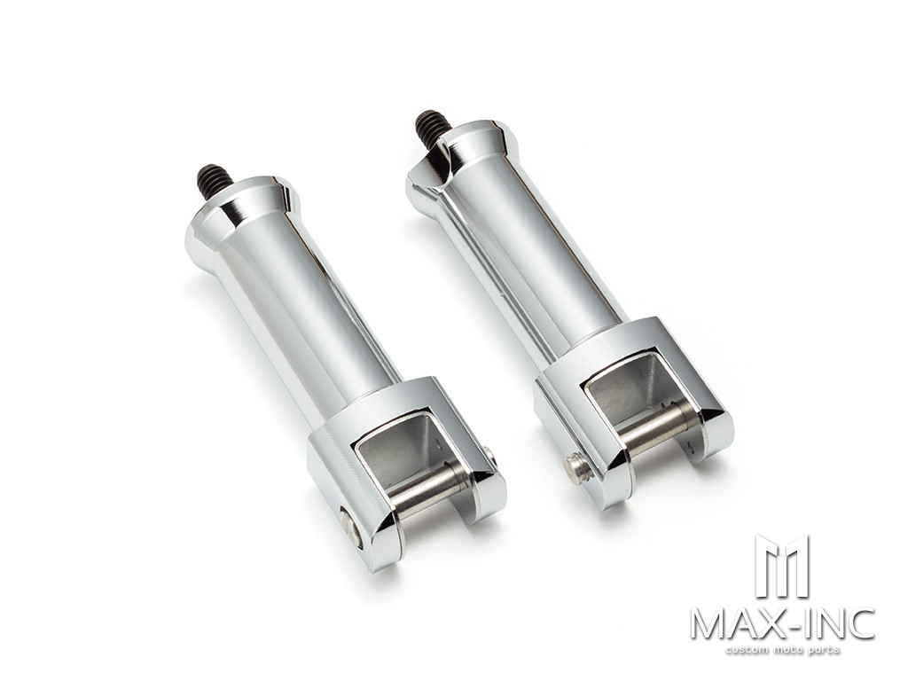 Chrome Passenger Foot Pegs Footrest Fit For Harley Street Bob FXBB  2018-2021