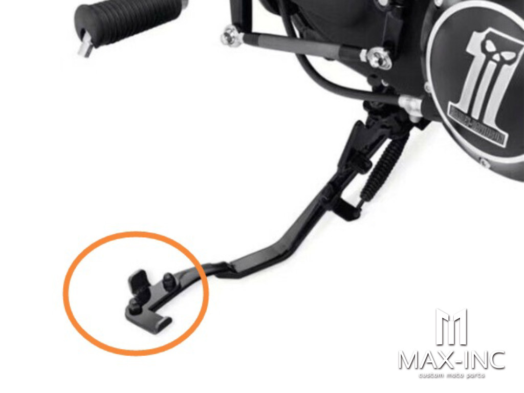 Motorcycle Black Stand Kickstand Extension Kit For Harley Sportster 07-Up XR 08-13 Forty Eight XL1200X XL1200N Iron 883 XL883N