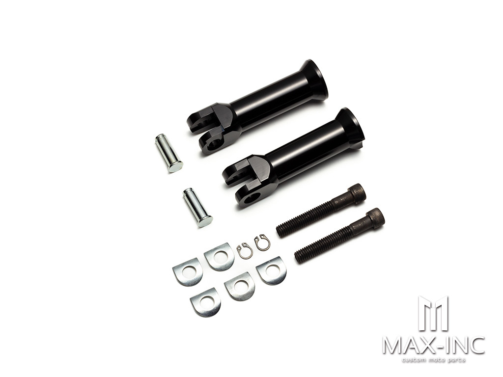 Motorcycle Passenger Foot Pegs Support Mount 2.25" Footrest Clevis Kit For Harley Softail Fatboy Heritage Softail FXST 2000-2006