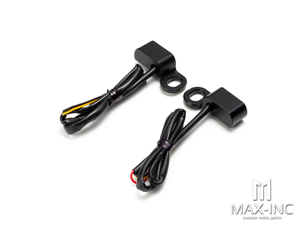 Motorcycle 12V LED Yellow Lens Mini Turn Signals Indicators Running Light With E Mark For Harley Touring Street Glide 14-20 Softail 16-17