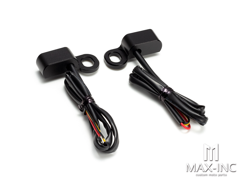 Motorcycle 12V LED Yellow Lens Mini Turn Signals Indicators Running Light With E Mark For Harley Touring Street Glide 14-20 Softail 16-17