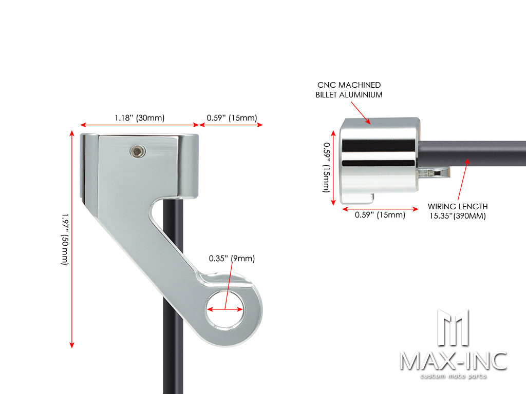 Motorcycle Amber LED Mini Turn Signal Indicator Running Light Lamp For Harley Touring Electra Glide 09-17 Softail Slim FLS 15-20