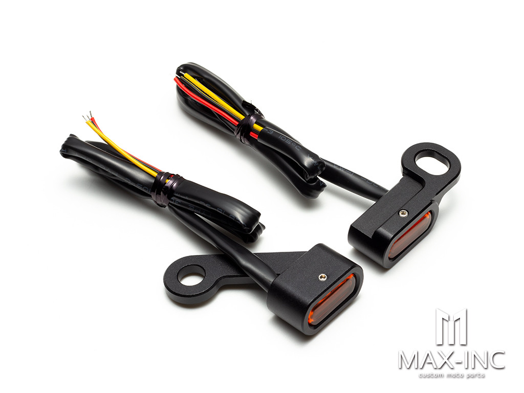 Black Yellow Motorcycle Mini LED E Mark Turn Signal Light Running Indicator Lamp For Harley Sportster XL 2004-2021 1200 883 72 48 Roadster