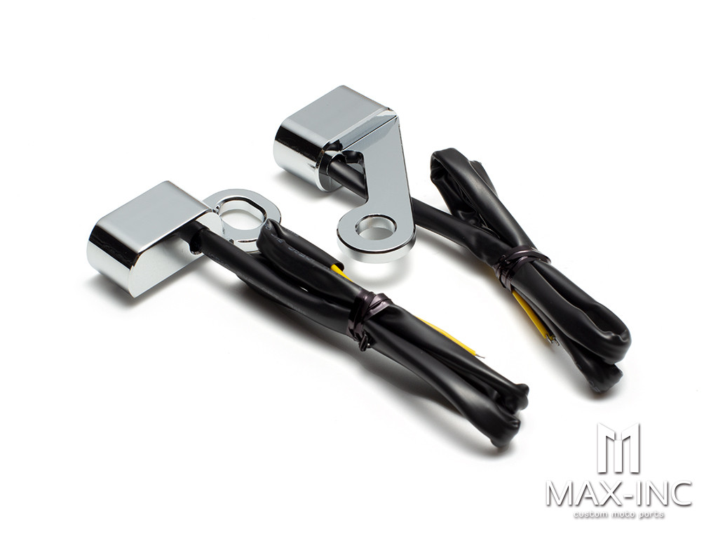 CHROME SMOKED Motorcycle Mini LED E Mark Turn Signal Light Running Indicator Lamp For Harley Sportster XL 2004-2021 1200 883 72 48 Roadster