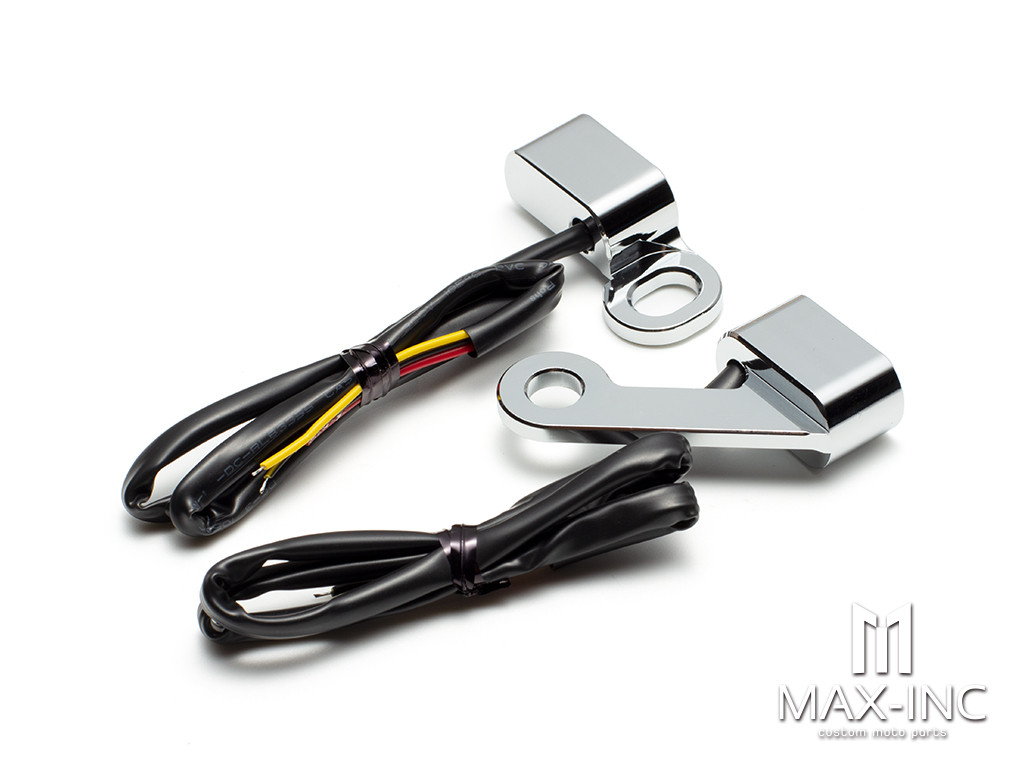 CHROME SMOKED Motorcycle Mini LED E Mark Turn Signal Light Running Indicator Lamp For Harley Sportster XL 2004-2021 1200 883 72 48 Roadster