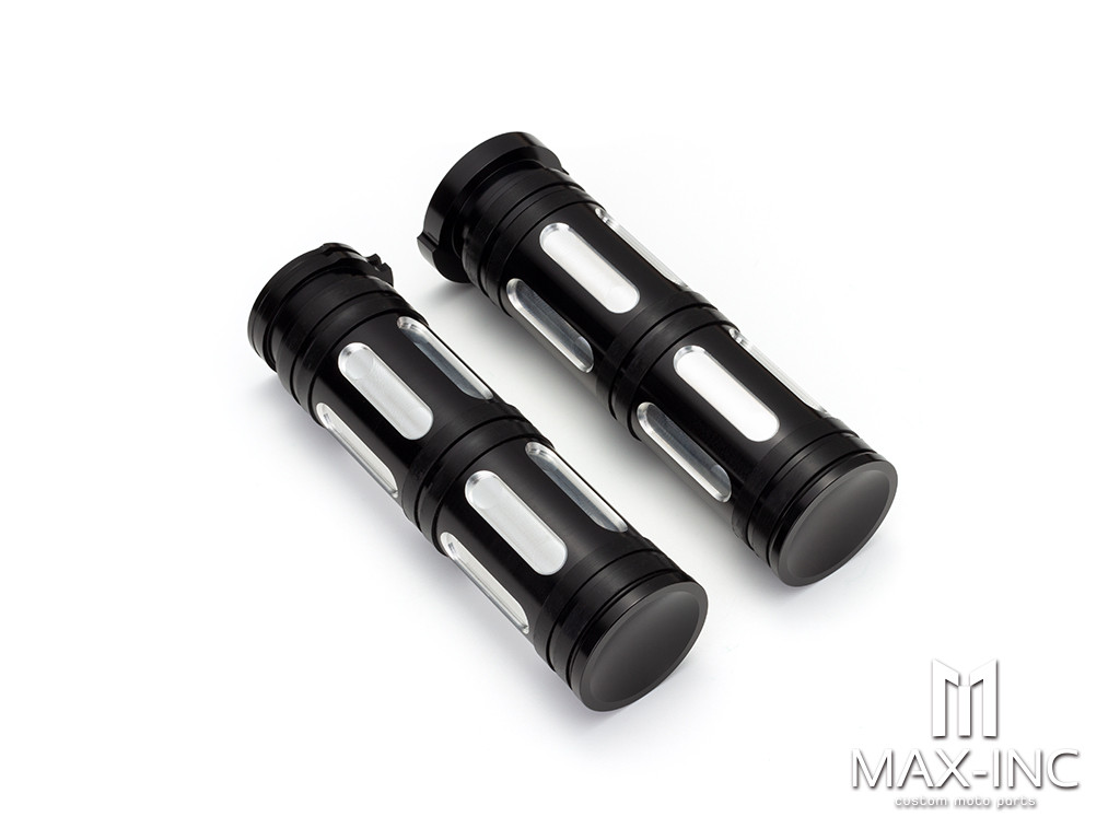 BLACK CUT XL883 1200 X48 72 Motorcycle Racing Bamboo carved Hand grip