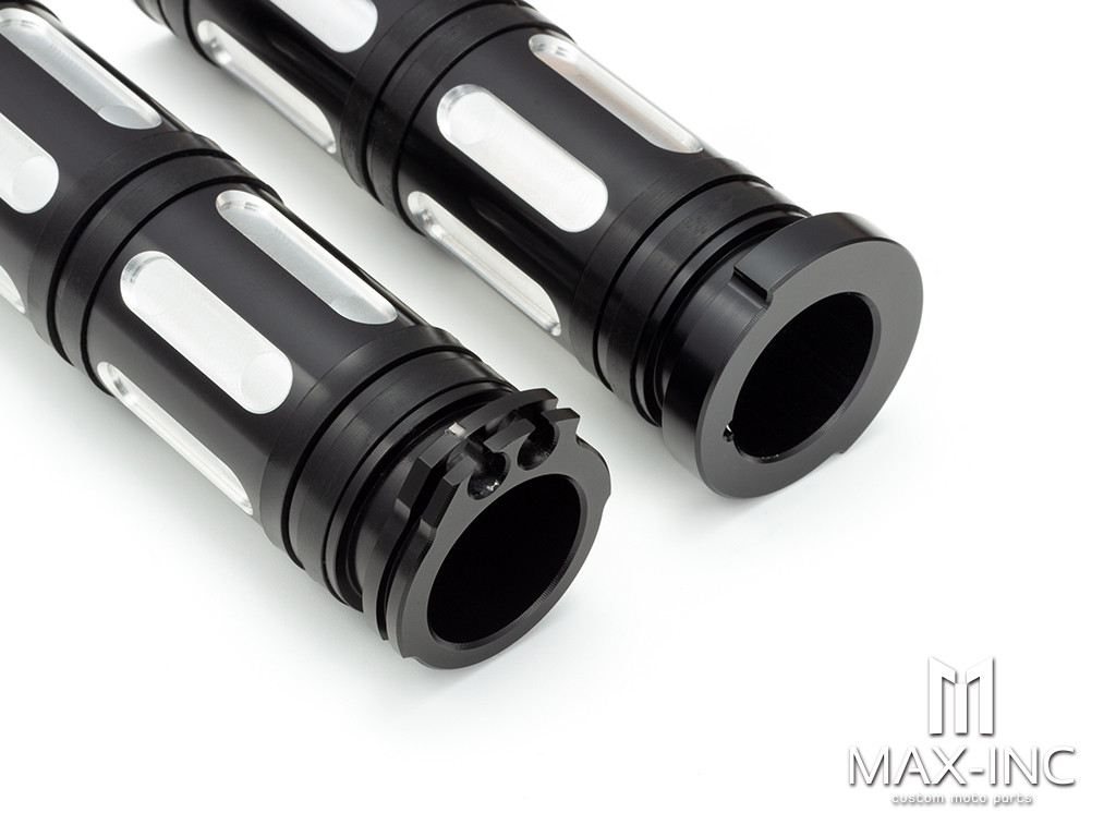 BLACK CUT XL883 1200 X48 72 Motorcycle Racing Bamboo carved Hand grip