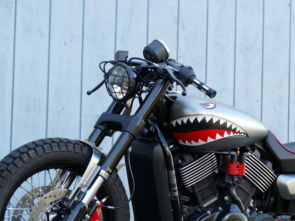 BLACK CUT XL883 1200 X48 72 Motorcycle Racing Bamboo carved Hand grip