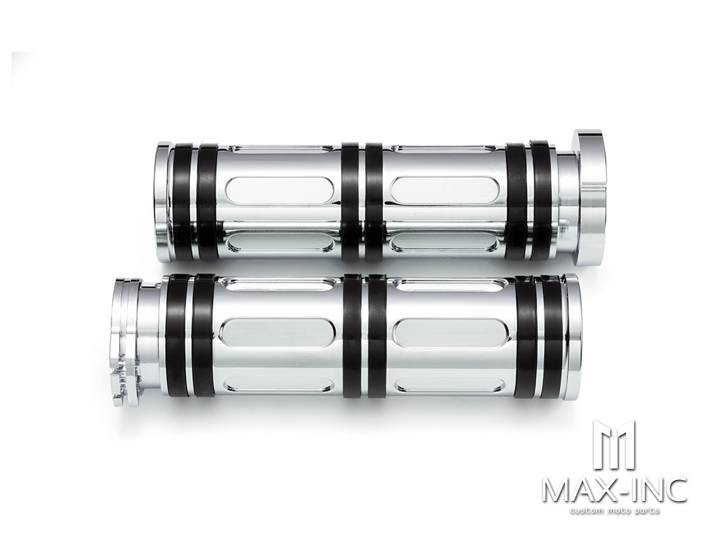 XL883 1200 X48 72 Motorcycle CHROME Racing Bamboo carved Hand grip