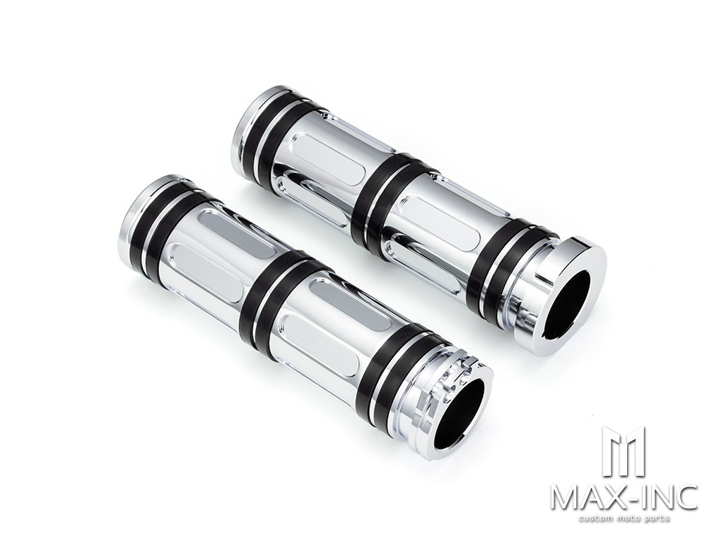 XL883 1200 X48 72 Motorcycle CHROME Racing Bamboo carved Hand grip