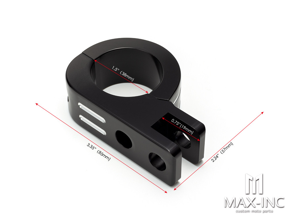 Black Cut Refit the mounting and fixing bracket of the guard bar Pedal 38MM