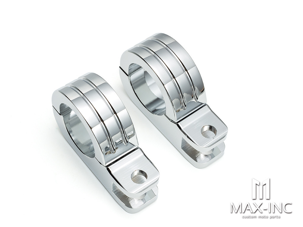 Chrome Refit the mounting and fixing bracket of the guard bar Pedal 38MM