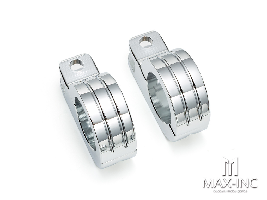 Chrome Refit the mounting and fixing bracket of the guard bar Pedal 38MM