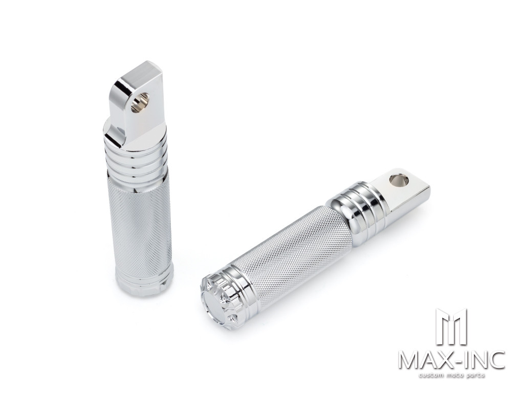 Chrome Harley XL883 1200 X48 Modified Pedal Knurled Carving
