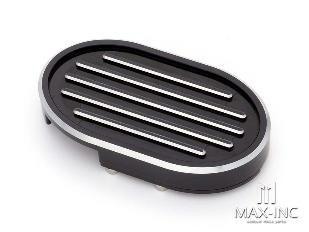 Black Edge Billet Brake Pedal Pad Cover For Harley Dyna V-Rod Sportste 883 1200