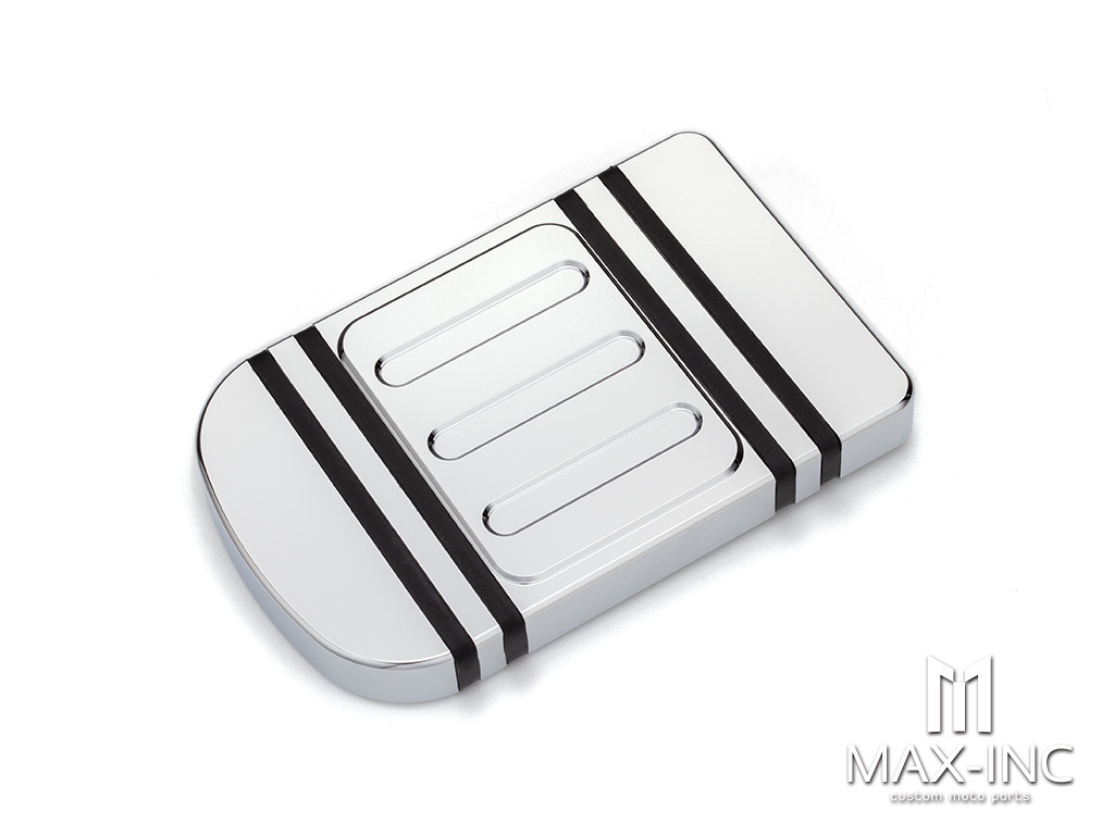 Brake Pedal Pad Cover CNC Large Foot Pegs Pads For Harley Touring Road King Electra Street Glide Softail Fat Boy Dyna FLD Trike