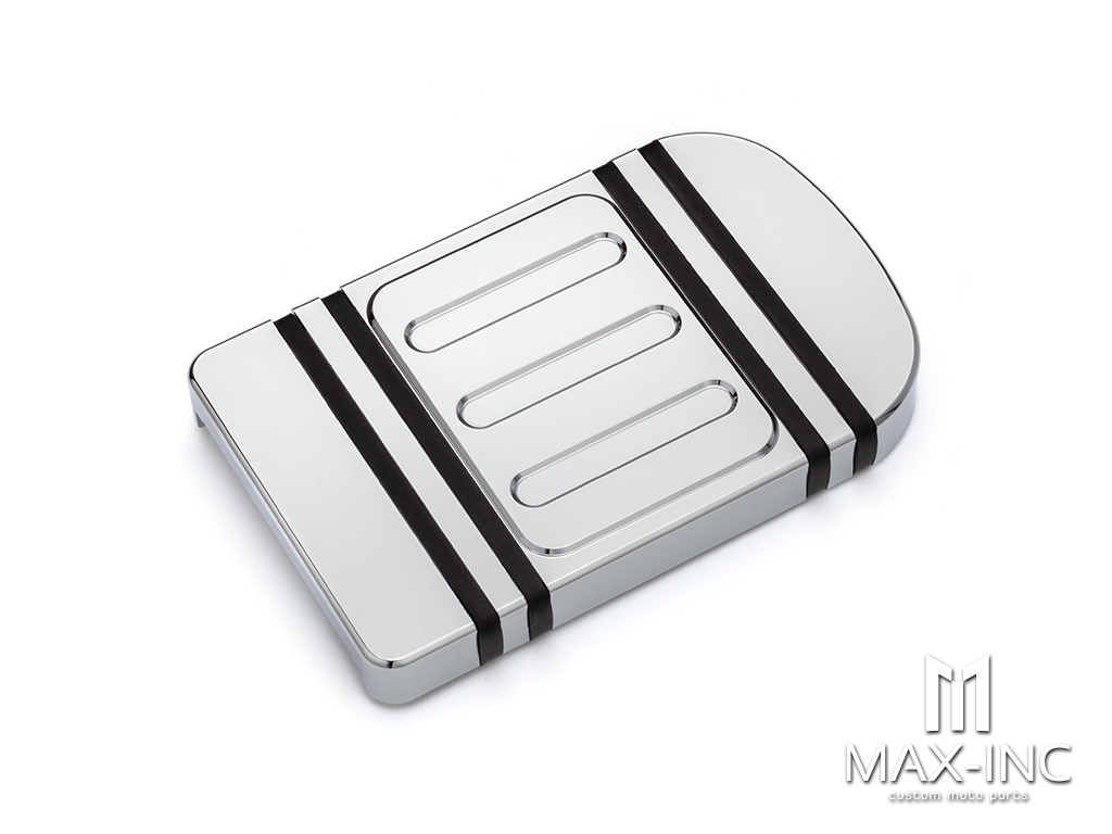 Brake Pedal Pad Cover CNC Large Foot Pegs Pads For Harley Touring Road King Electra Street Glide Softail Fat Boy Dyna FLD Trike