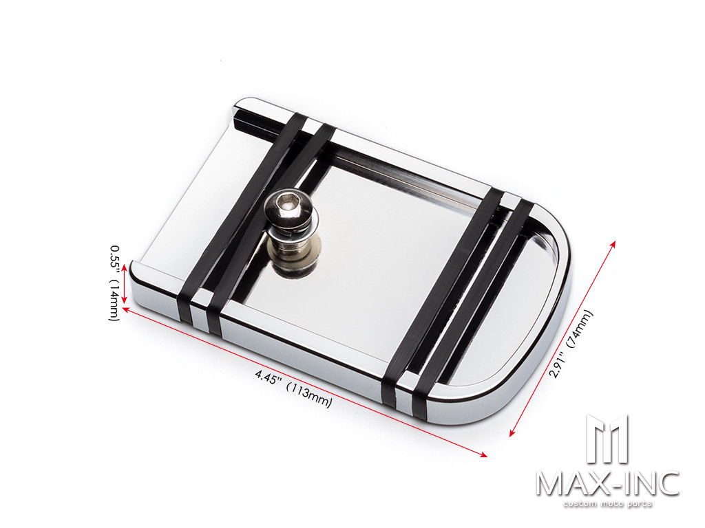 Brake Pedal Pad Cover CNC Large Foot Pegs Pads For Harley Touring Road King Electra Street Glide Softail Fat Boy Dyna FLD Trike