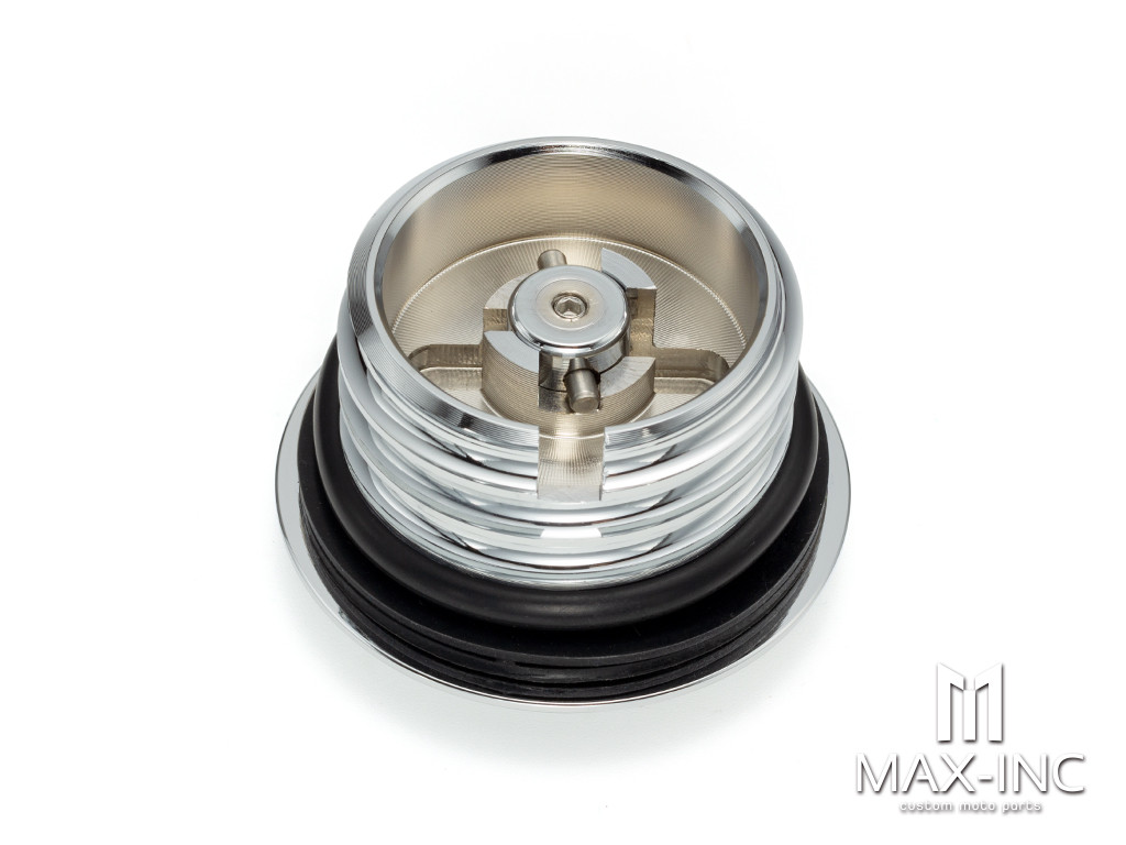 Motorcycle Gas Cap Pop Up Flush Screw-In Fuel Tank Cover For Sportster Touring Street Glide Dyna Softial Fatboy Road King FLST