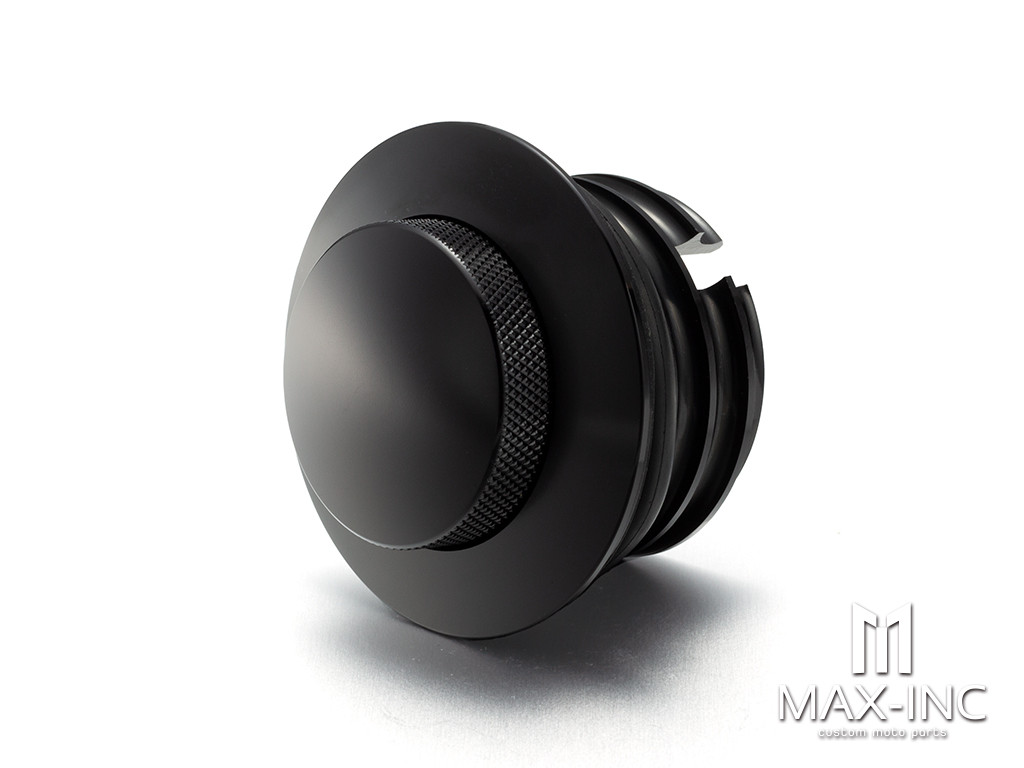 Black Motorcycle Gas Cap Pop Up Flush Screw-In Fuel Tank Cover For Sportster Touring Street Glide Dyna Softial Fatboy Road King FLST