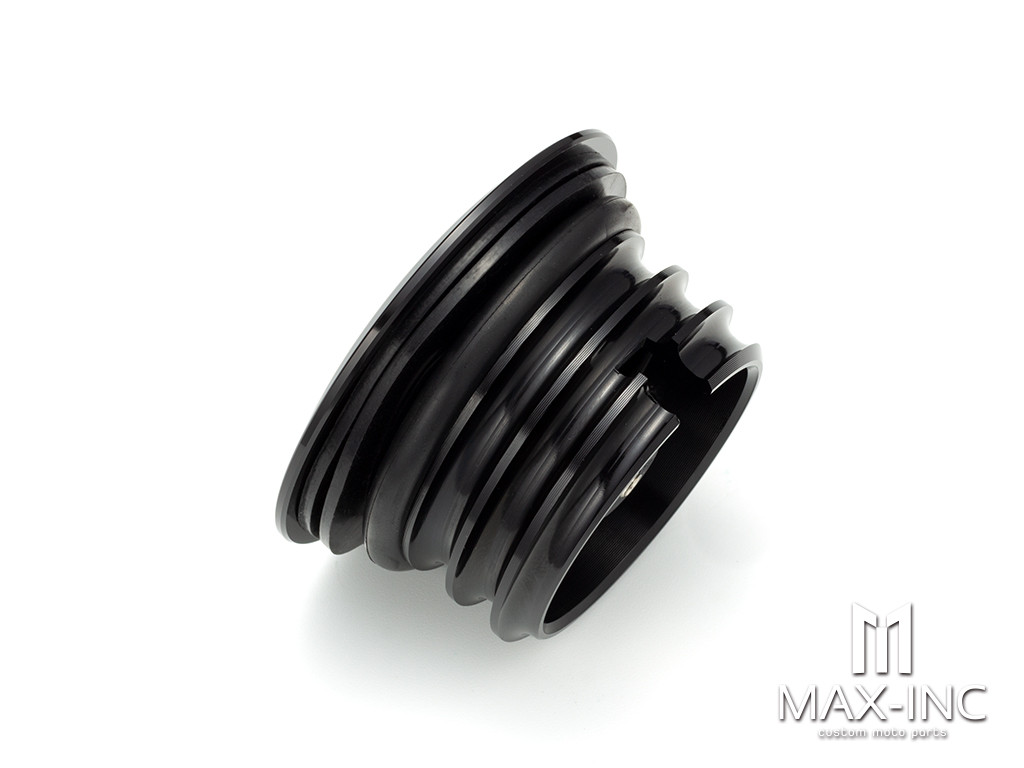 Black Motorcycle Gas Cap Pop Up Flush Screw-In Fuel Tank Cover For Sportster Touring Street Glide Dyna Softial Fatboy Road King FLST