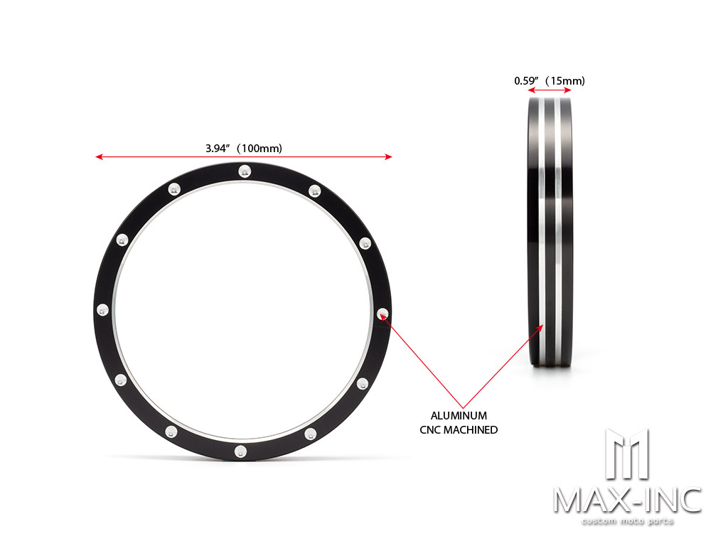 BLACK CUT Motorcycle Accessories Billet Speedometer Trim Bezel Cover For Harley Dyna Street Bob Low Rider Sportster XL 883 1200