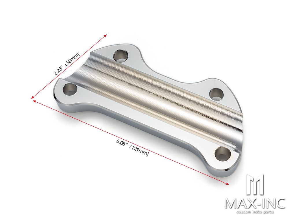 Chrome Motorcycle CNC Handlebar Top Clamp Bar Riser Mount Cover for Harley Touring Street Glide Softail Breakout Dyna Fat Boy Sportster