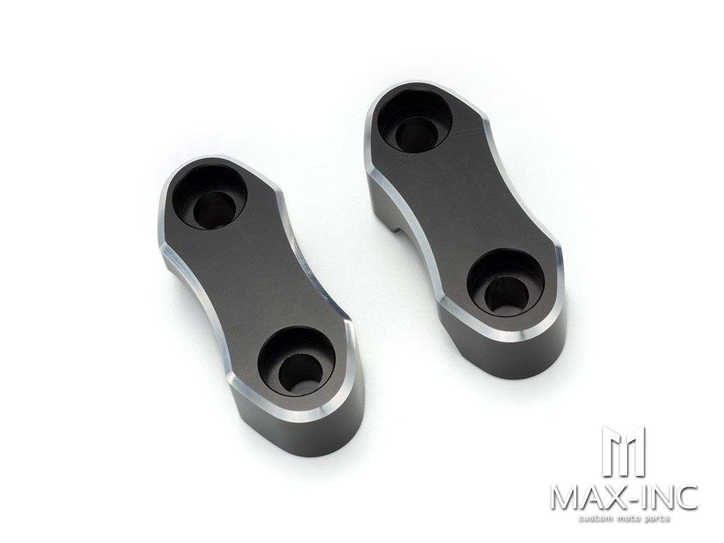 Motorcycle Handlebar Riser Mount Clamps Adaptor 22mm (7/8inch) For Dirt Bike ATV Quad CNC Aluminum Black Cut Motorcycle Accessories