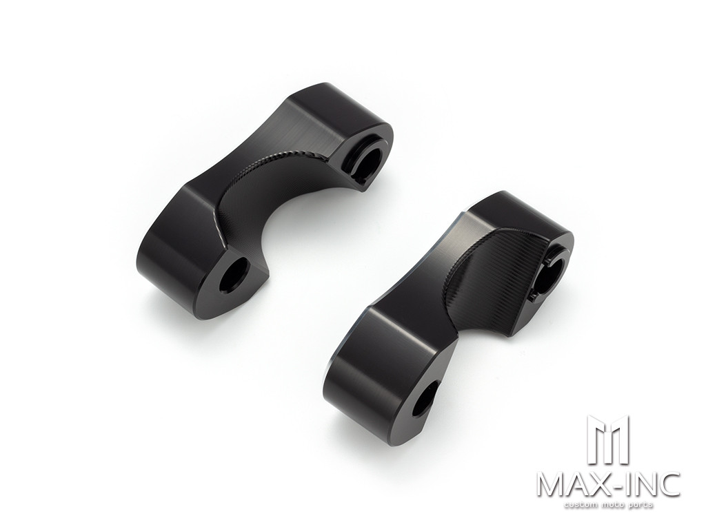 Motorcycle Handlebar Riser Mount Clamps Adaptor 22mm (7/8inch) For Dirt Bike ATV Quad CNC Aluminum Black Cut Motorcycle Accessories