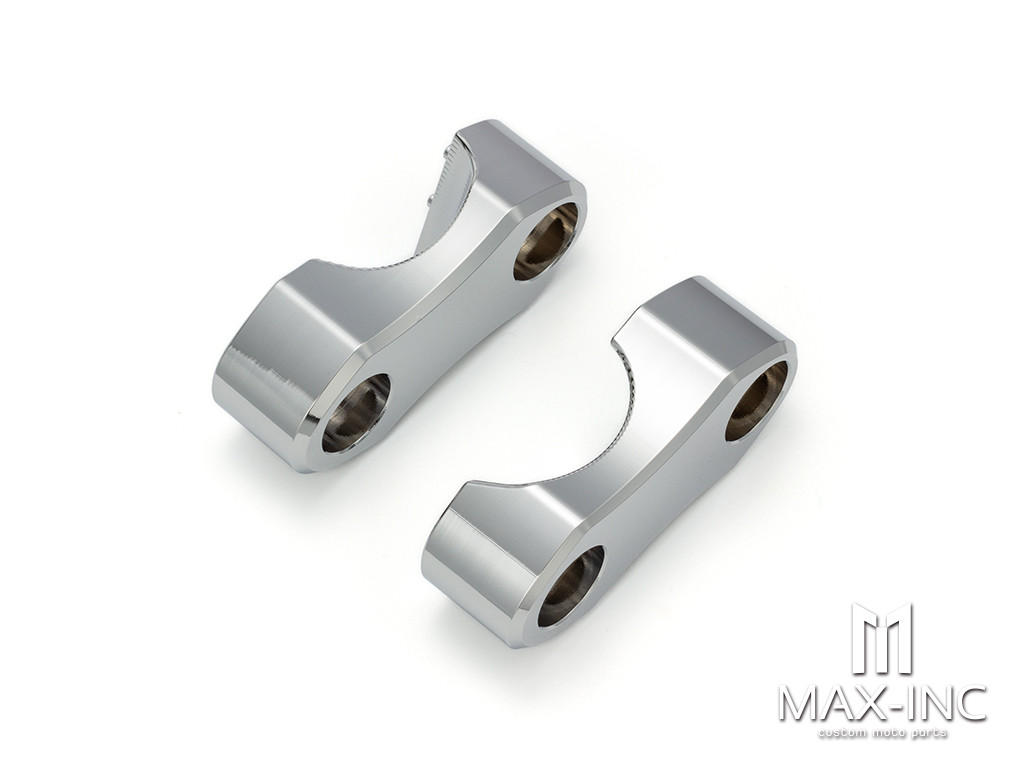 Motorcycle Handlebar Riser Mount Clamps Adaptor 22mm (7/8inch) For Dirt Bike ATV Quad CNC Aluminum Chrome Motorcycle Accessories