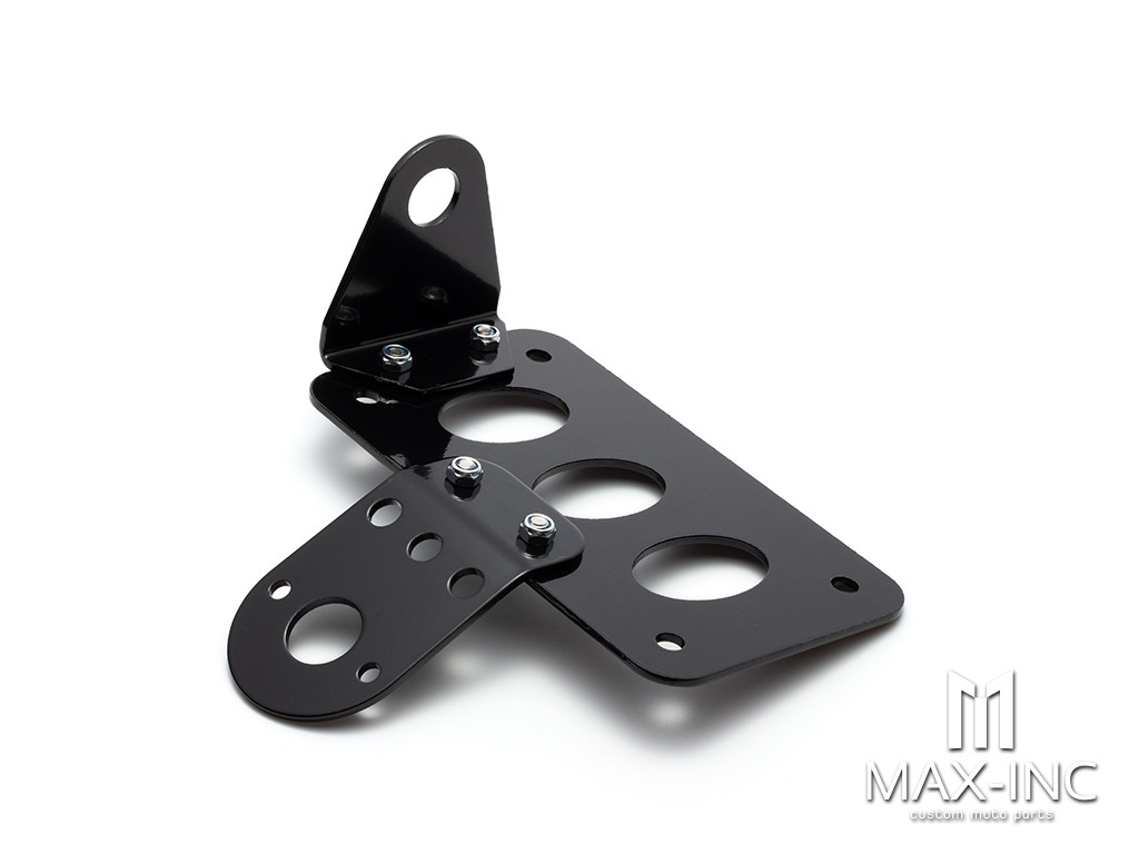  Universal Motorcycle Side Mounted Tail Light Frame License Plate Bracket Retro Metal Motorcycle Accessories for harley