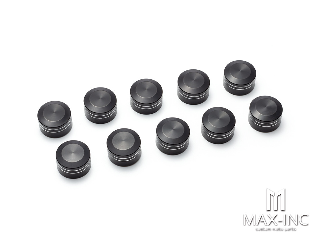 Motorcycle Bolt Cover Twin Cam Engine Motor Topper Head Screw Bolts Caps for Harley Sportster 883 Heritage Softail Dyna Touring 12.5mm size: fit 11mm-14.6mm bolts
