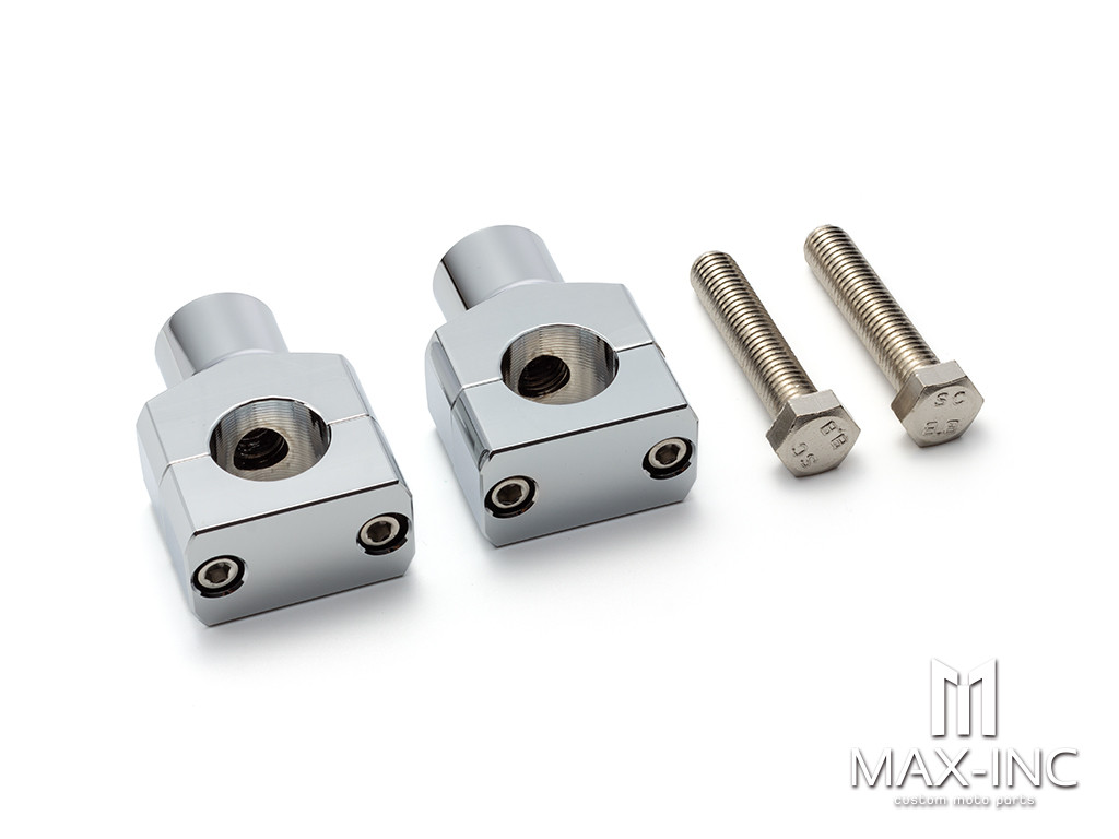 25MM 1" Handlebar Risers Kit Mount Clamp Handle Bar Heightening Fixed for Harley Honda Kawasaki Suzuki XL 883 1200 Steed 400 600