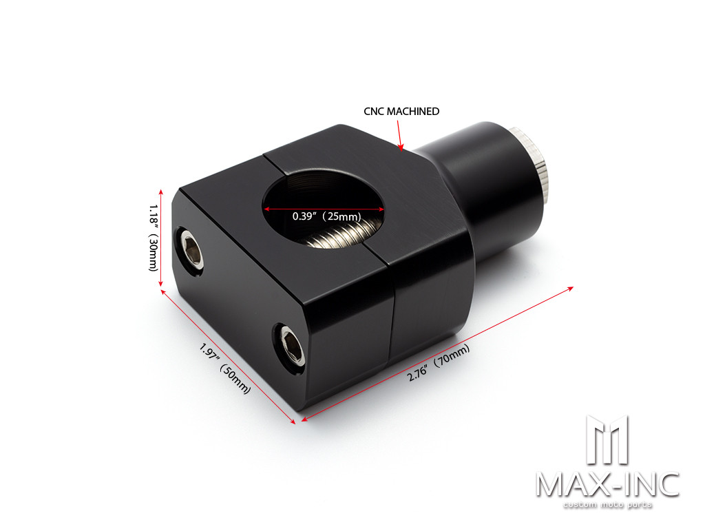 Black 25MM 1" Handlebar Risers Kit Mount Clamp Handle Bar Heightening Fixed for Harley Honda Kawasaki Suzuki XL 883 1200 Steed 400 600