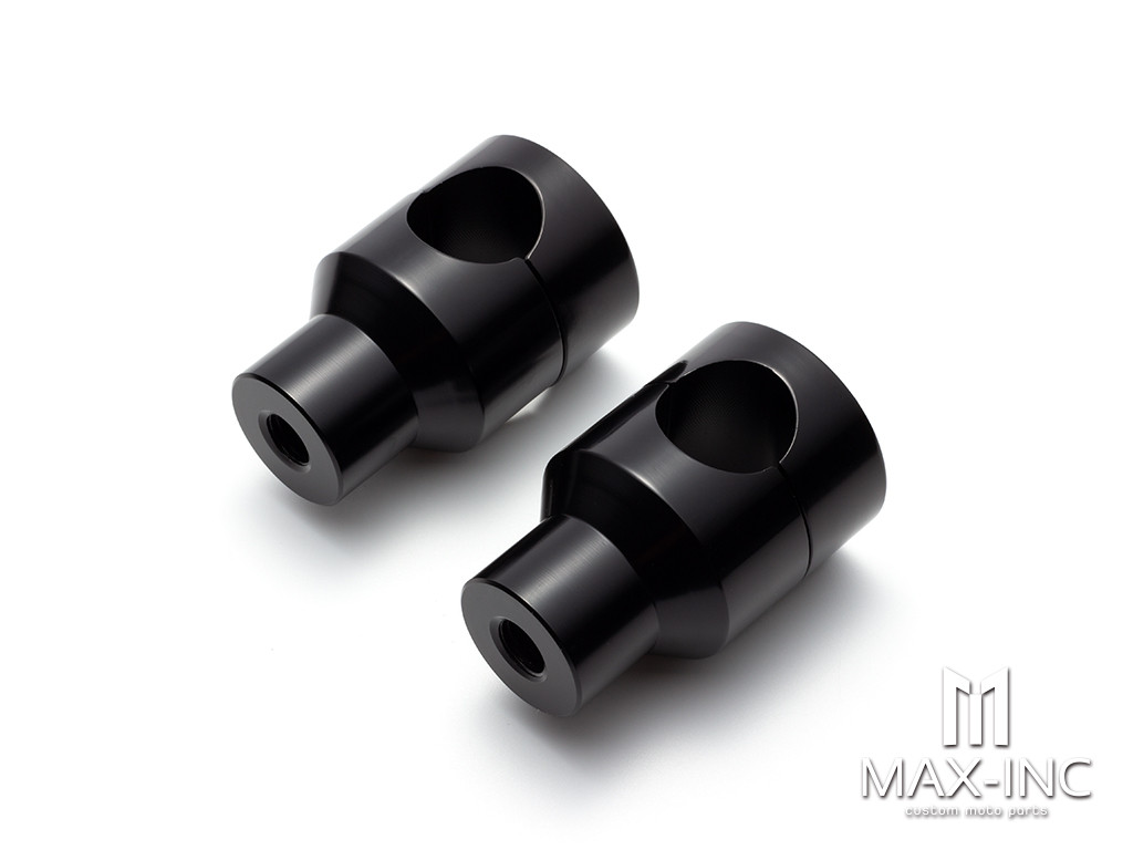 Black 25MM 1" Handlebar Risers Kit Mount Clamp Handle Bar Heightening Fixed for Harley Honda Kawasaki Suzuki XL 883 1200 Steed 400