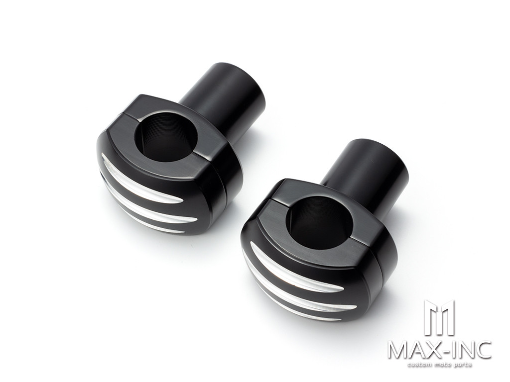 Black Cut 25MM 1" Handlebar Risers Kit Mount Clamp Handle Bar Heightening Fixed for Harley Honda Kawasaki Suzuki XL 883 1200 Steed 400 600