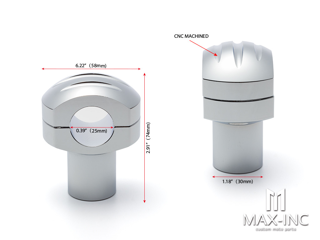 Chrome 25MM 1" Handlebar Risers Kit Mount Clamp Handle Bar Heightening Fixed for Harley Honda Kawasaki Suzuki XL 883 1200 Steed 400 600