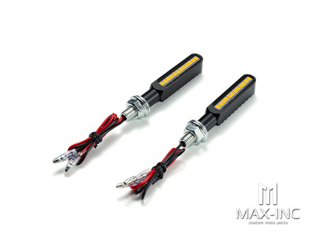 CNC Machined Mini LED Bar with Resin Topper -- Sequential Indicators