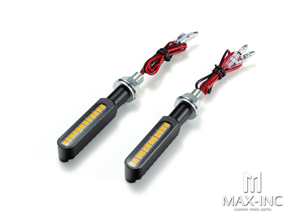 CNC Machined Mini LED Bar with Resin Topper -- Sequential Indicators
