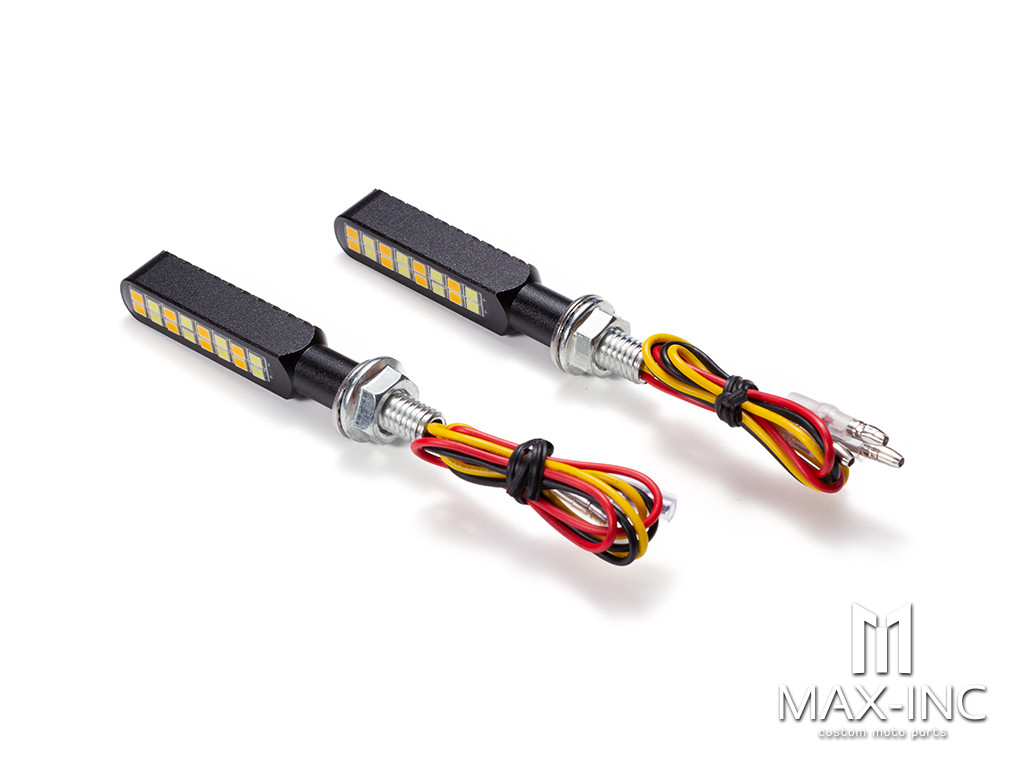 CNC Integrated Mini LED Bar with Resin Topper -- Sequential Indicators / DRL (Strobe Flashing & On)