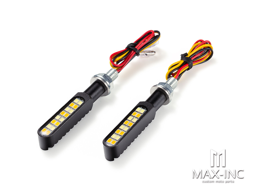 CNC Integrated Mini LED Bar with Resin Topper -- Sequential Indicators / DRL (Strobe Flashing & On)