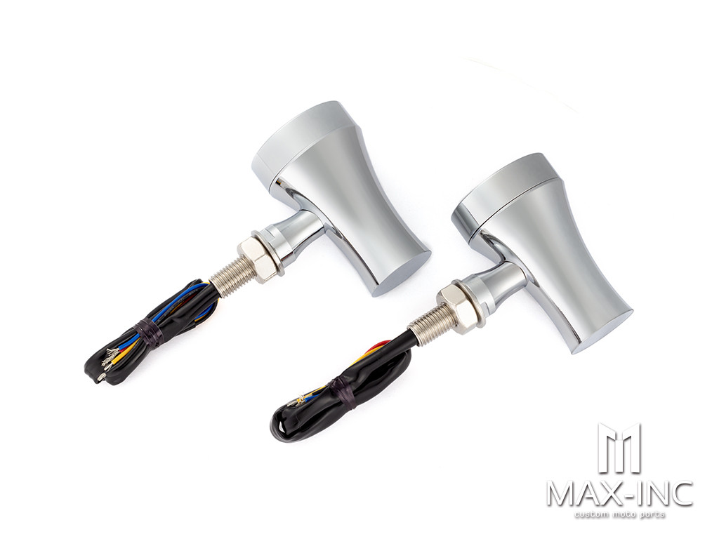 Chrome Sleek Judger LED Integrated Turn Signals (Turn / Tail / Stop)