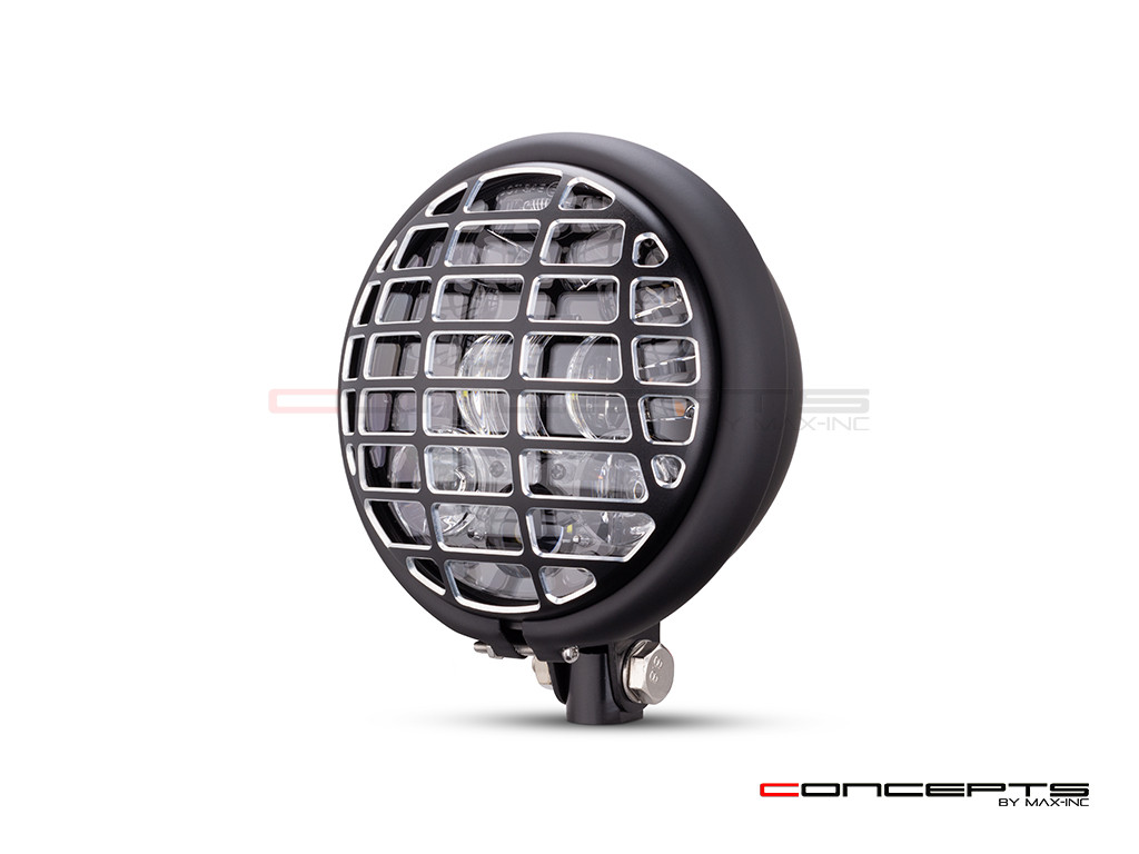 5.75 INCH MATTE BLACK / CONTRAST BATES LED MOD INTEGRATED HEADLIGHT - DRL+ TURN SIGNALS - FUTURA