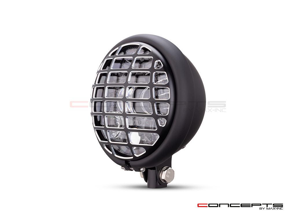 5.75 INCH MATTE BLACK / CONTRAST BATES LED MOD INTEGRATED HEADLIGHT - DRL+ TURN SIGNALS - FUTURA
