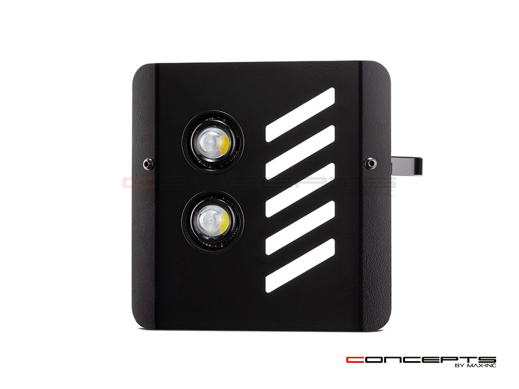 Alpha Dual LED Projector Mini Headlight Mask -w/o clamps