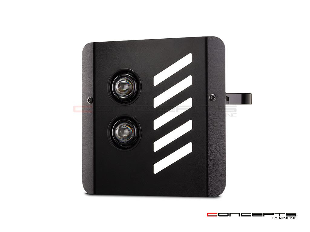 Alpha Dual LED Projector Mini Headlight Mask -w/o clamps